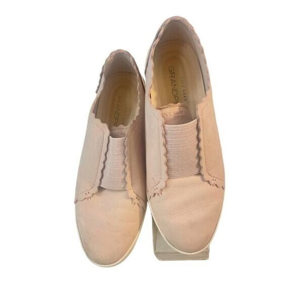 Cole Haan Grandpro Spectator Scalloped Slip-On Sneaker Dove Nubuck 7.5 B - Picture 1 of 7